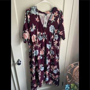 Torrid size 3x floral dress NWT